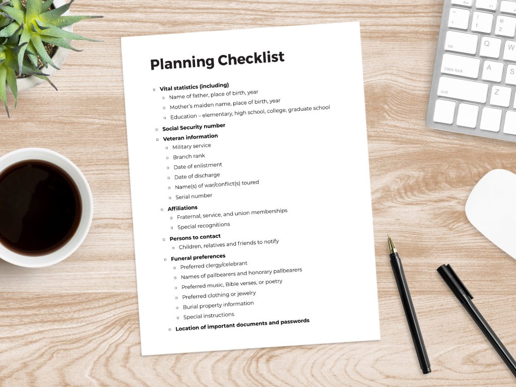 Planning-Checklist